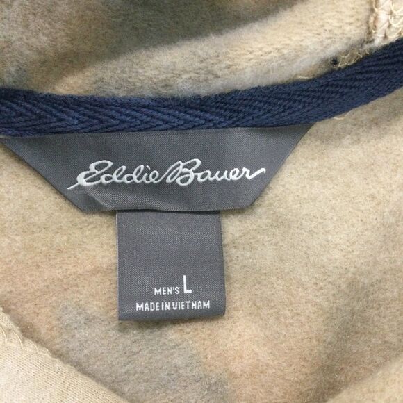 Eddie Bauer Sweatshirt Hoodie Men’s Size Large Color Campo Camp Fleece Pull-Over - Picture 4 of 10